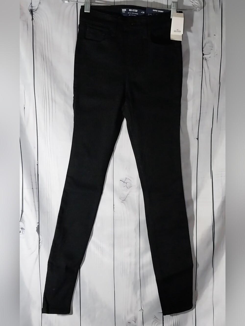 Hollister High-Rise Black Super Skinny Goth Grunge Emo Indie Jeans NWT